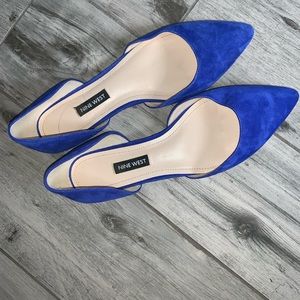 Blue Nine West flats